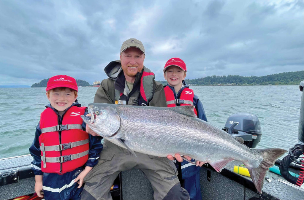 SSJ Gear Editor Eric Martin with sons Mason and Logan show off dad’s prize catch